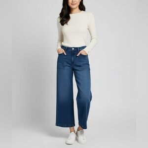 NEW Morrison Chic Indigo Wide-Leg Jeans
